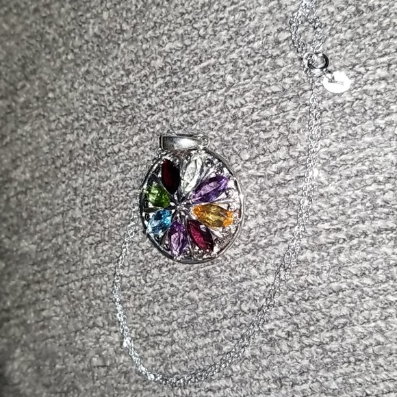 Queen Auth. Lorenzo 8.35 ctw Multi Color Gems Necklace - Picture 9 of 10